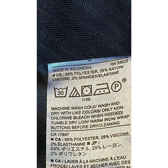 Banana Republic Women's Size 8 Avery Black Ankle Length Dress Pants Trousers - Picture 4 of 6